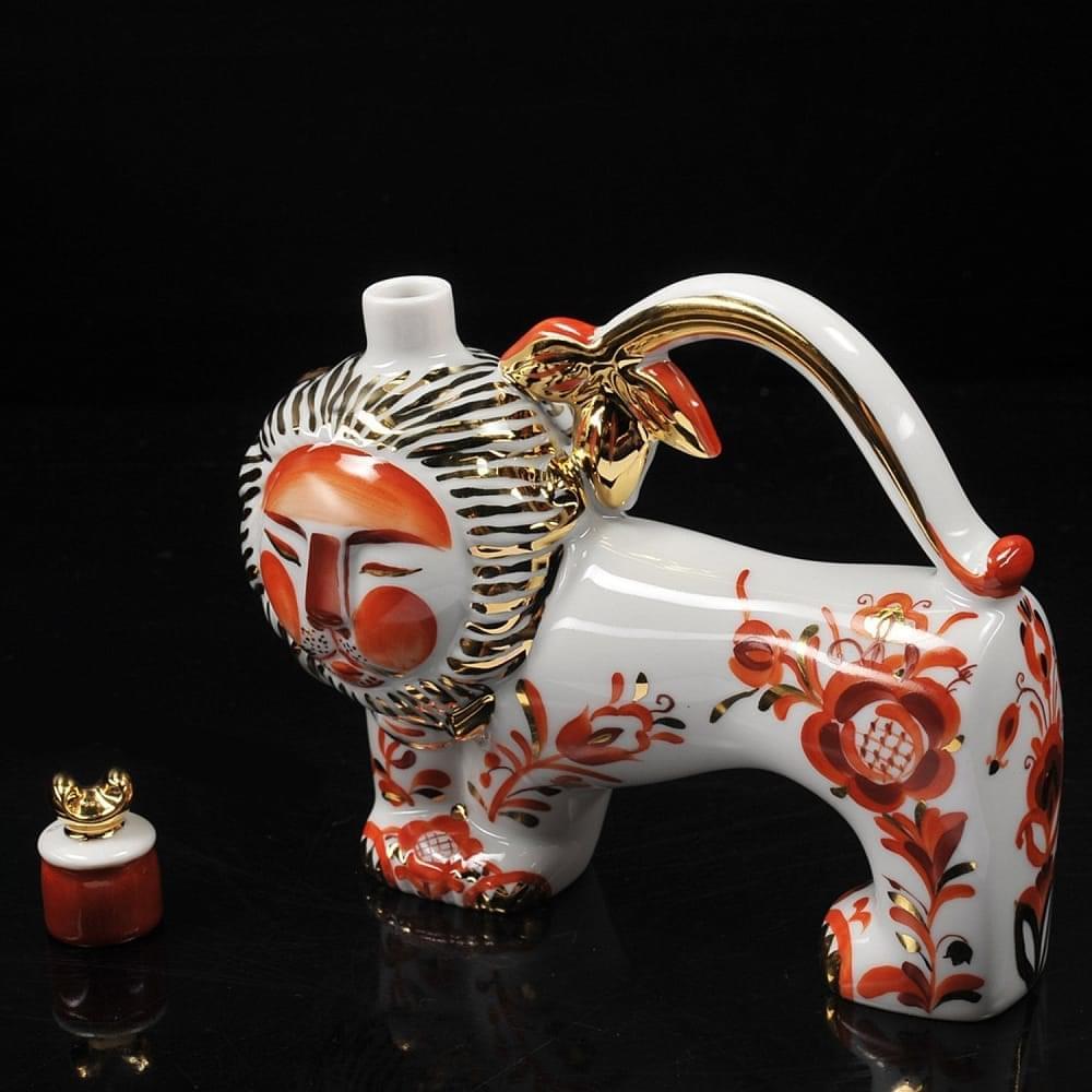 Графин «Лев. Красный». ИФЗ - интернет магазин Русь Велика я фото 2