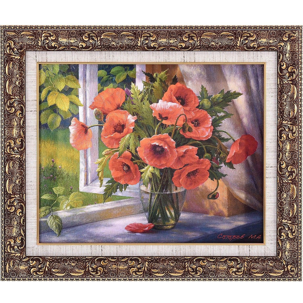 Картина репродукция «Маки» 54 х 46 см - интернет магазин Русь Велика я 