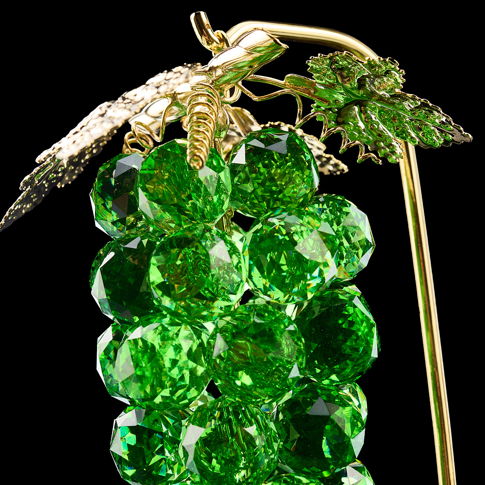 Скульптура из хрусталя «Зеленый виноград» Asfour Crystal - интернет магазин Русь Велика я фото 1