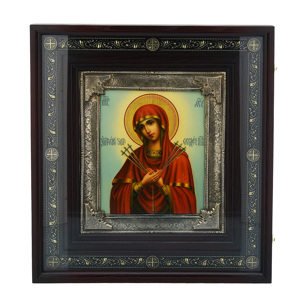 Икона в киоте «Божья Матерь Умягчение злых сердец» 44х48 см - интернет магазин Русь Велика я 