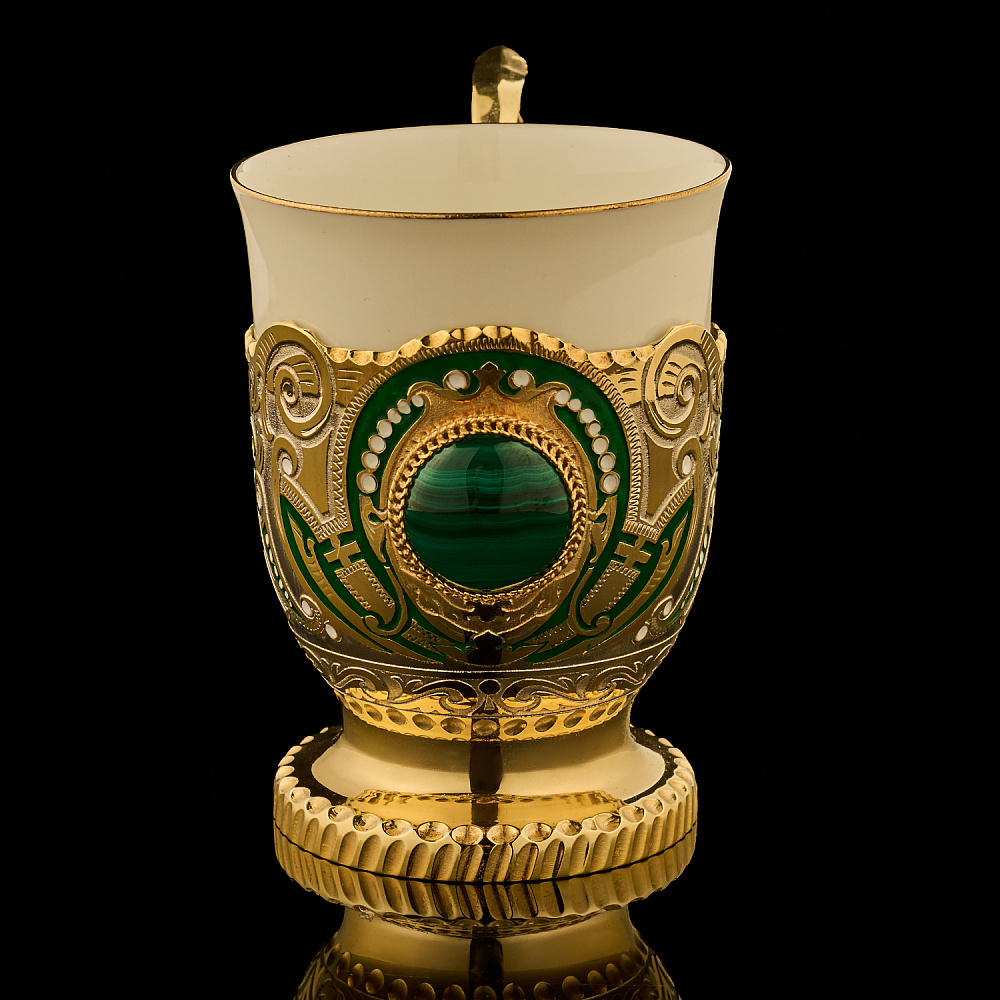 Самовар электрический 3 л с сервизом «Малахит». Златоуст - интернет магазин Русь Велика я фото 13