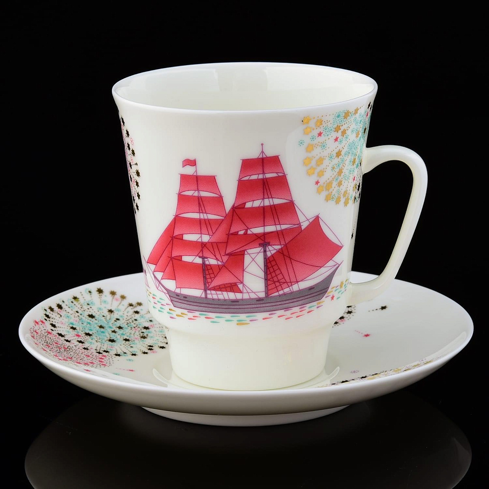 Чайная пара «Волшебная ночь» форма «Майская» ИФЗ - интернет магазин Русь Велика я 