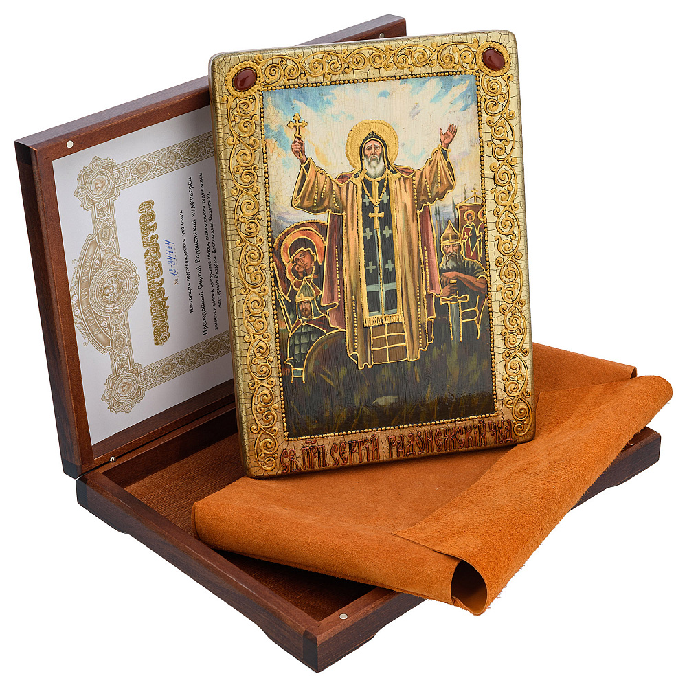 Икона «Сергий Радонежский» 21х29 см - интернет магазин Русь Велика я фото 1