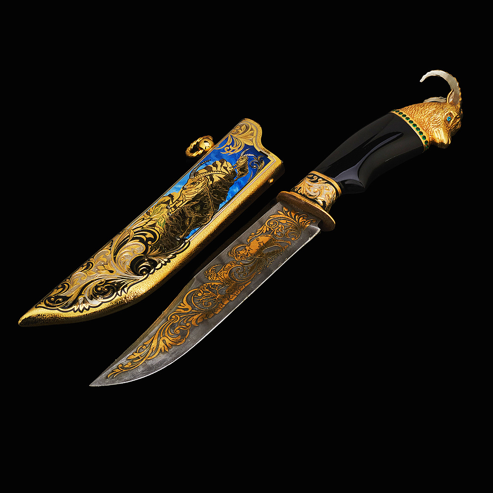 Нож сувенирный «Горный баран». Златоуст - интернет магазин Русь Велика я 