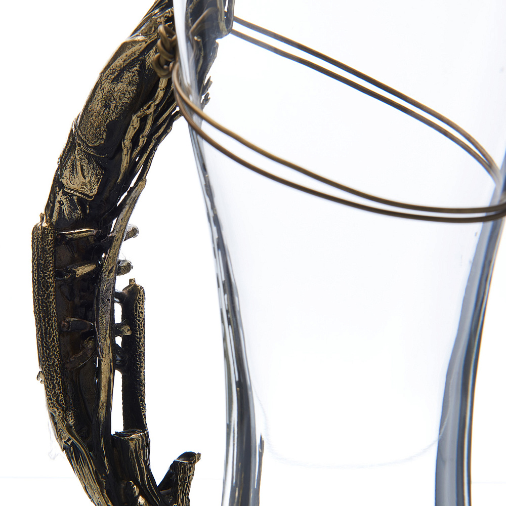 Бокал пивной «Креветка» с бронзой - интернет магазин Русь Велика я фото 3