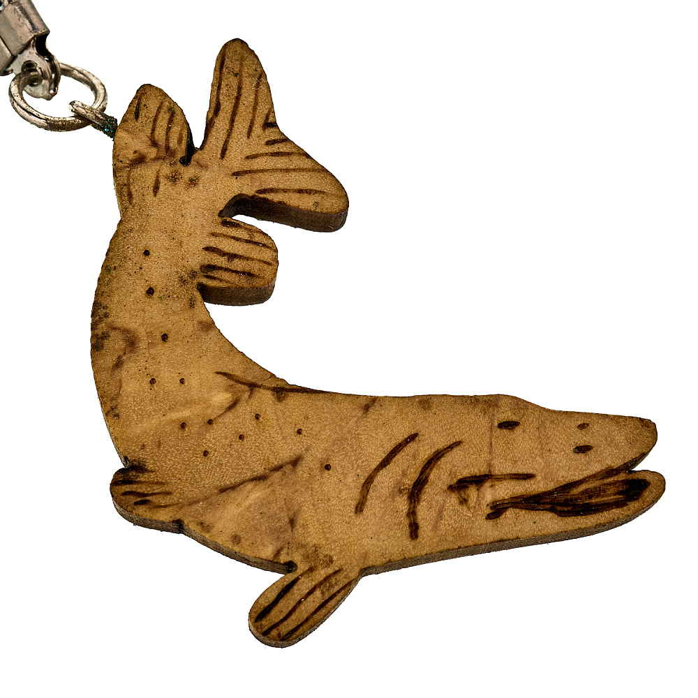 Брелок из карельской березы «Щука» - интернет магазин Русь Велика я фото 1