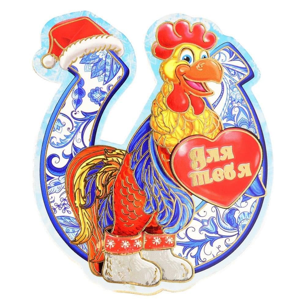 Сувенир Магнит «ПЕТУШОК» дер. формы и цвета в асс-те - интернет магазин Русь Велика я фото 1