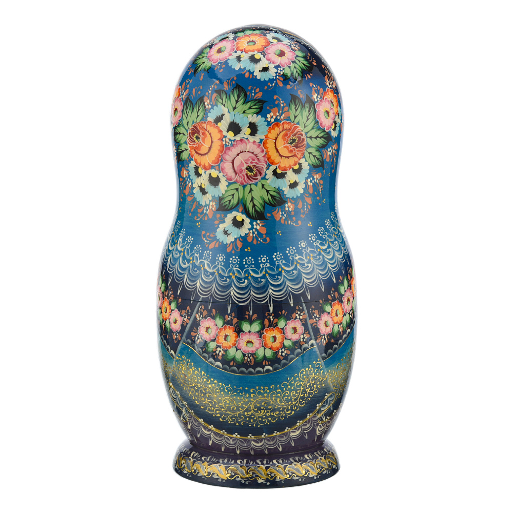 Матрешка «Гуляние. Зима» 10 мест - интернет магазин Русь Велика я фото 2