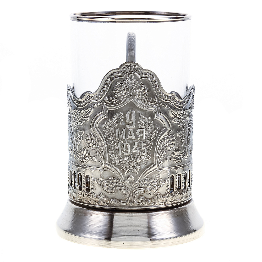 Подстаканник никелированный «9 Мая» - интернет магазин Русь Велика я 