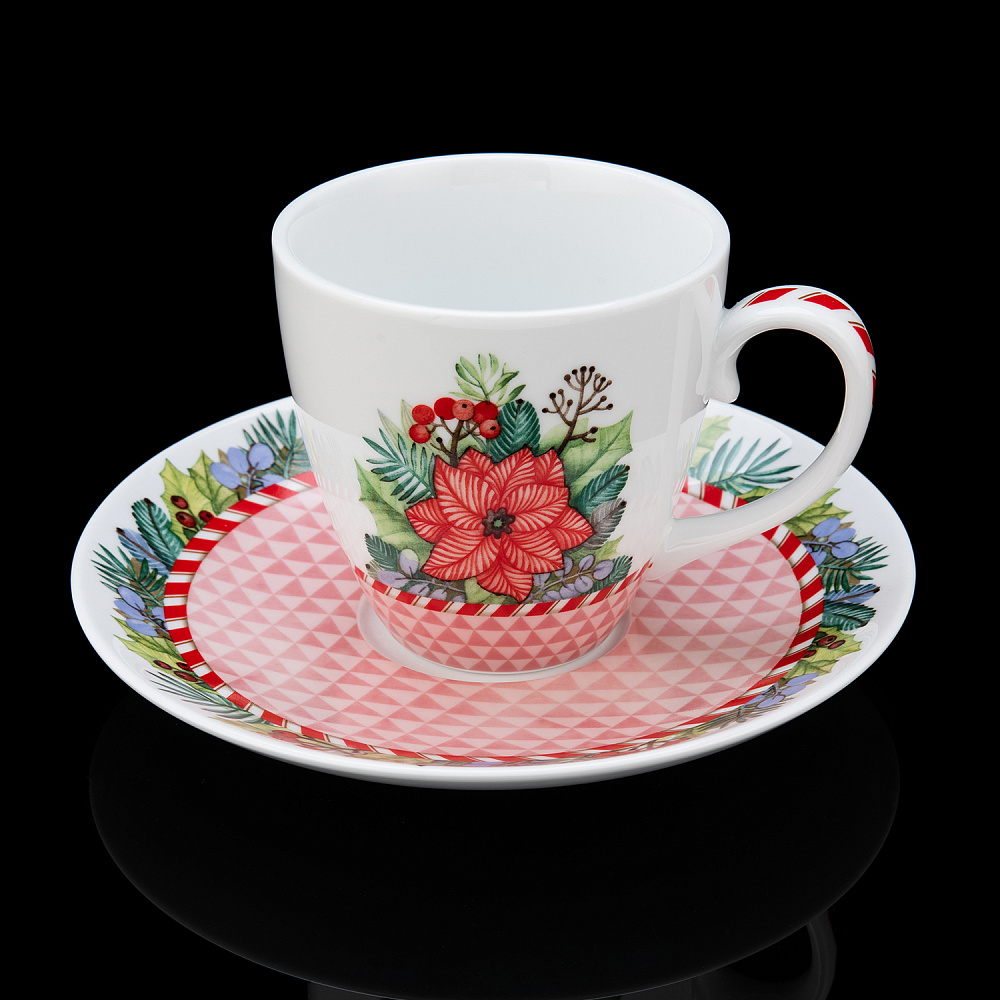 Чайная пара 470 мл «Зимняя история». Форма Весна. ИФЗ - интернет магазин Русь Велика я фото 1