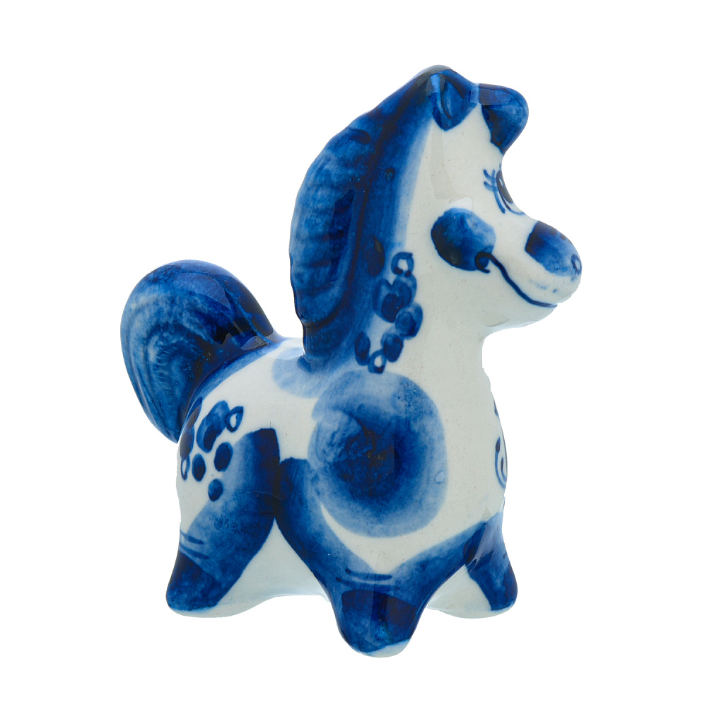 Статуэтка «Лошадь Матильда». Гжель - интернет магазин Русь Велика я фото 1
