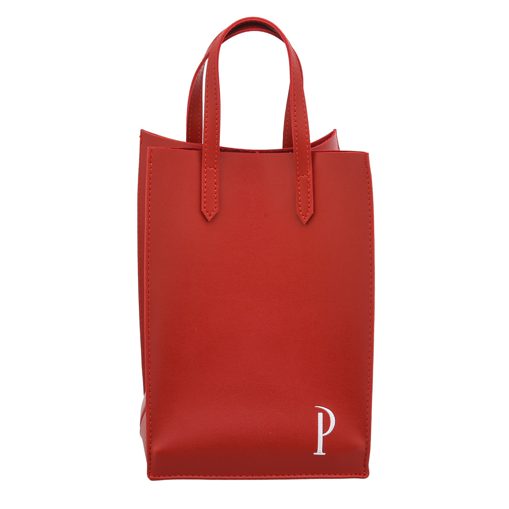 Подарочный пакет-упаковка из экокожи «Р» 18х18х26 см - интернет магазин Русь Велика я фото 1