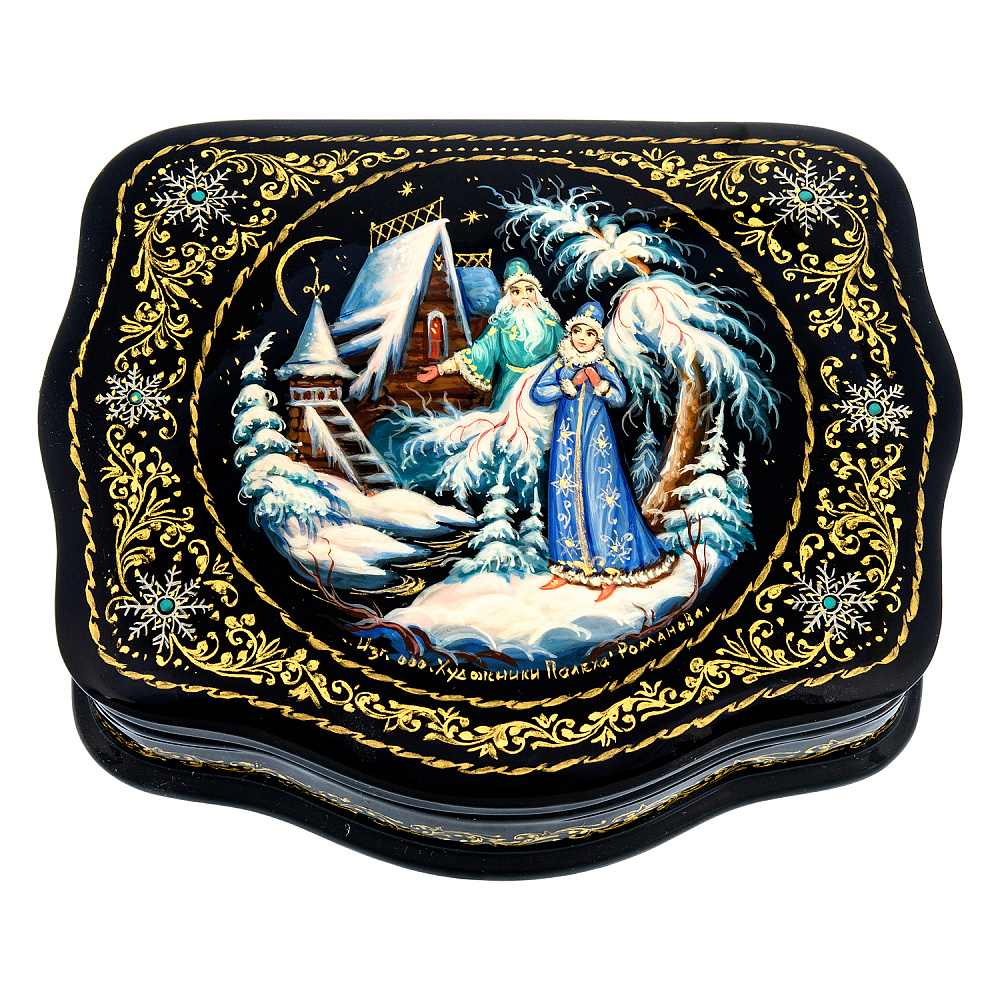 Шкатулка с художественной росписью «Морозко» - интернет магазин Русь Велика я 