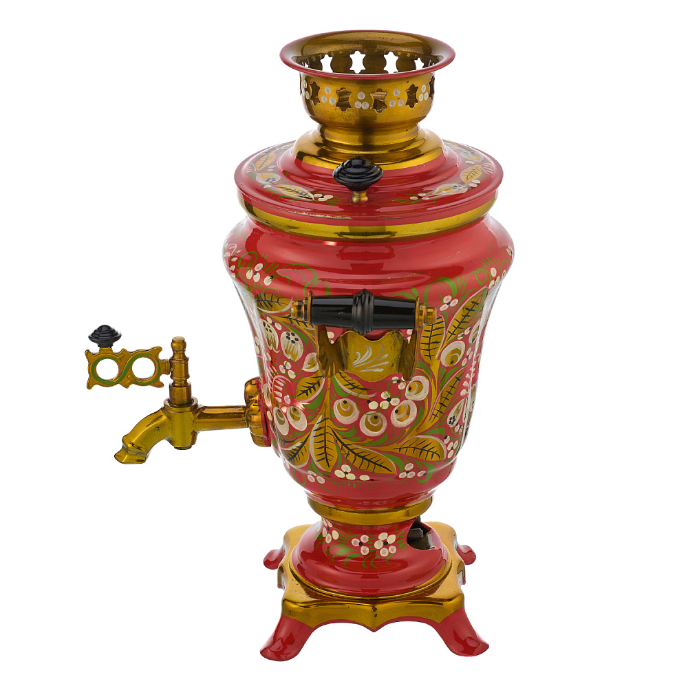 Самовар электрический 1,5 л «Ландыш». Хохлома - интернет магазин Русь Велика я фото 2