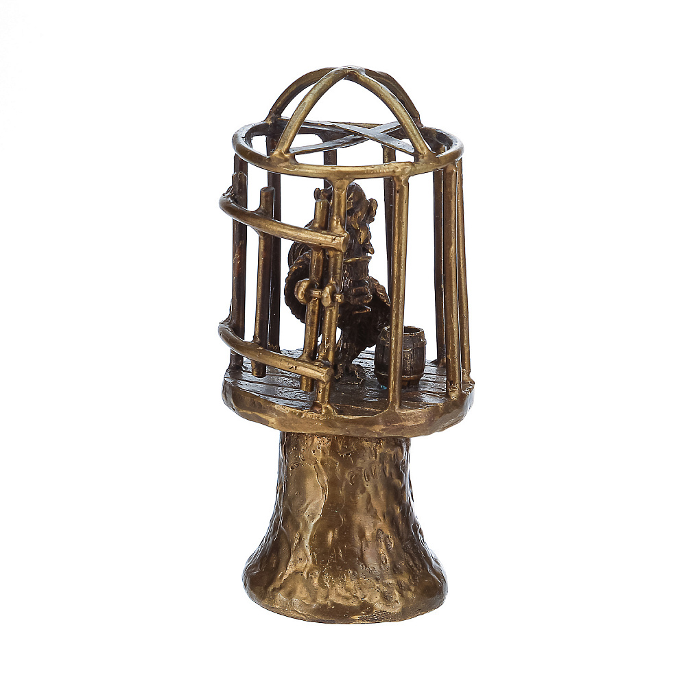 Бронзовый колокольчик «Петух в клетке» - интернет магазин Русь Велика я фото 2