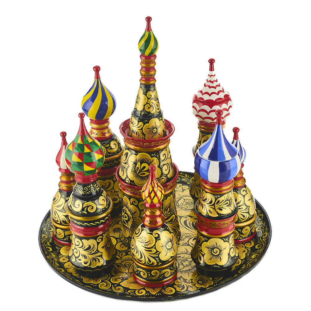 Набор для специй «Купола». Хохлома - интернет магазин Русь Велика я 