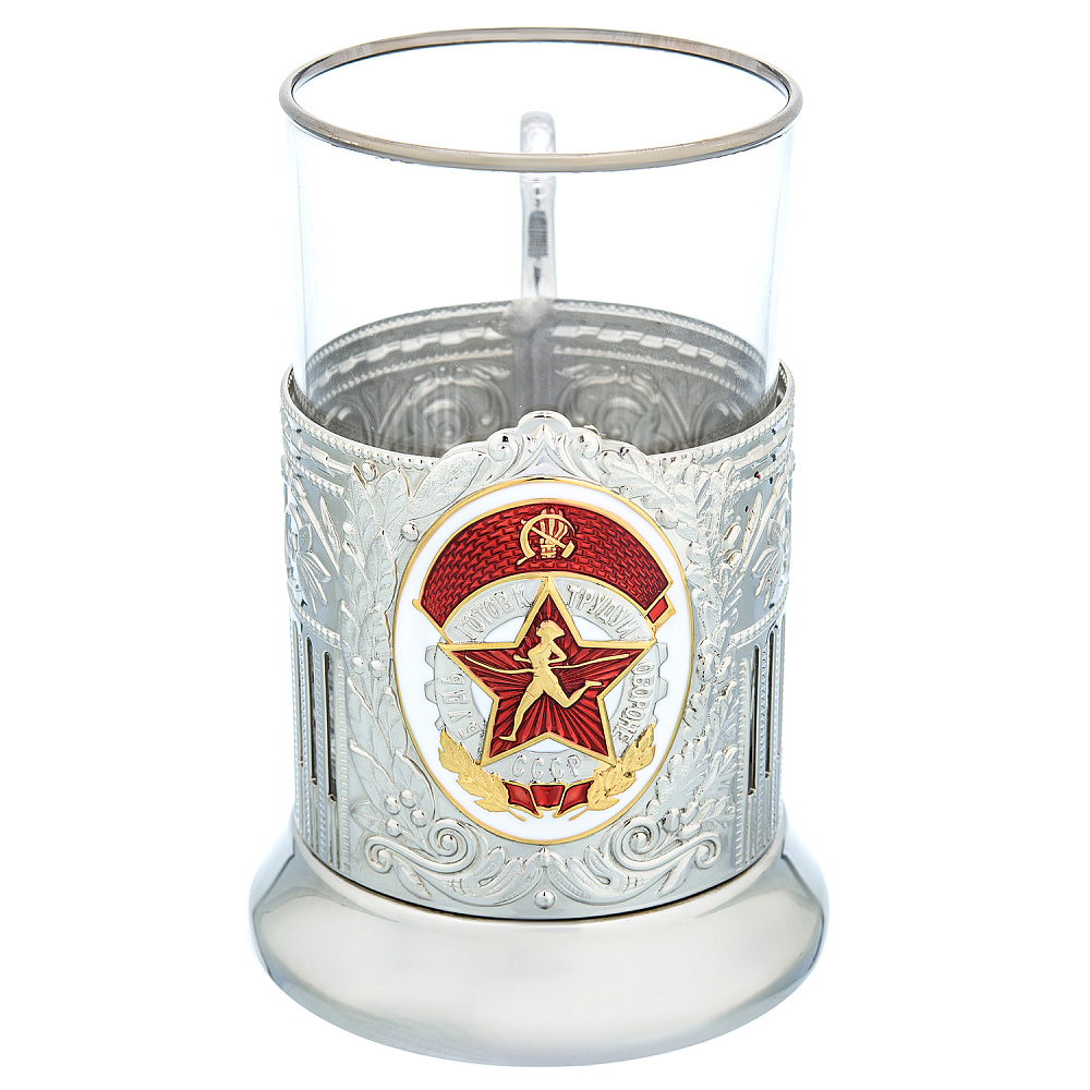 Подстаканник никелированный «ГТО» - интернет магазин Русь Велика я 