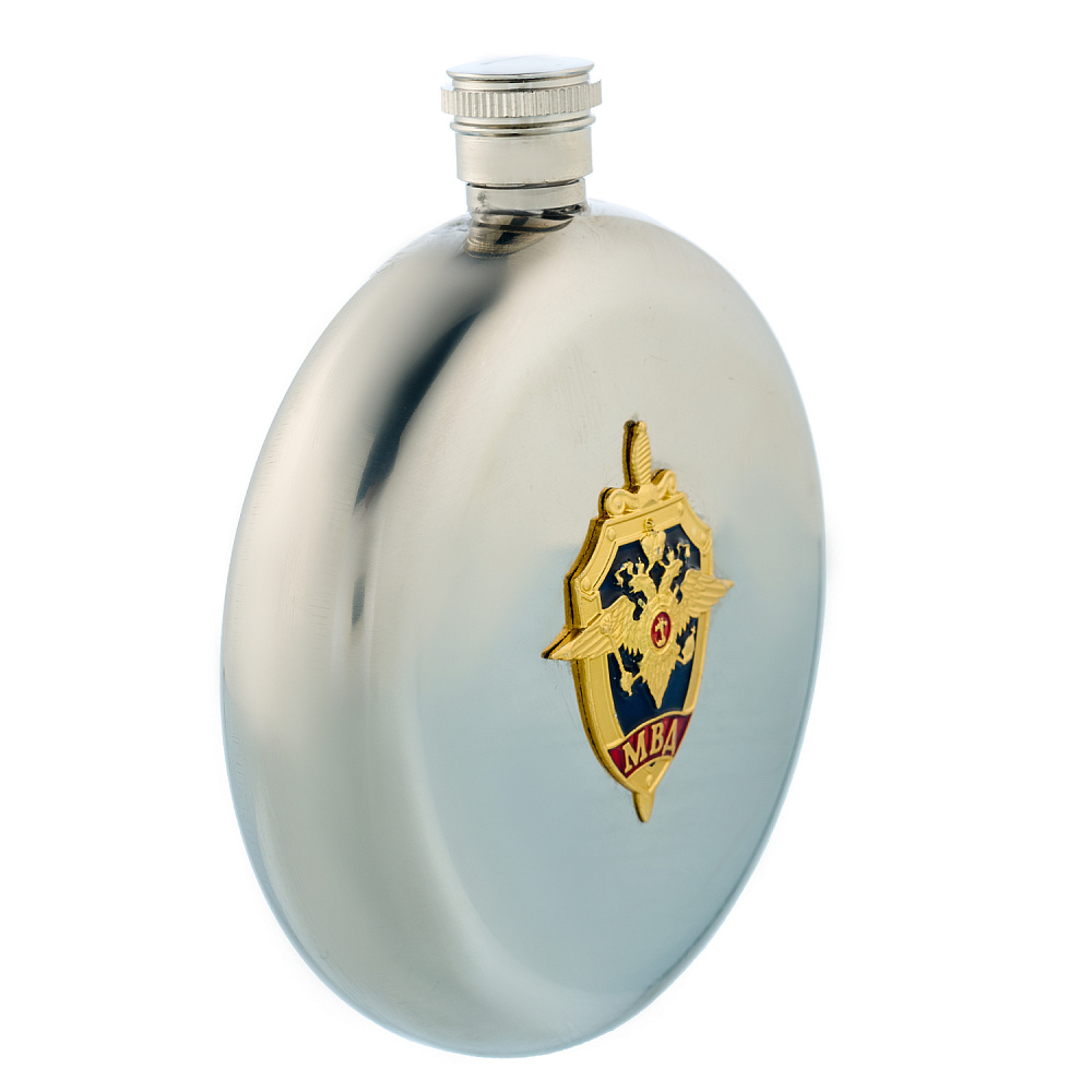 Фляга «Герб МВД» - интернет магазин Русь Велика я фото 1