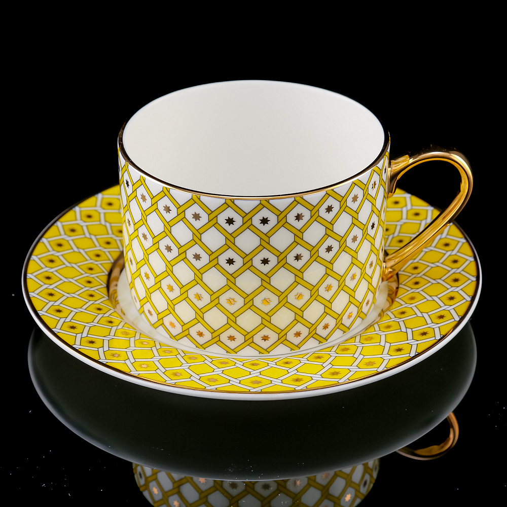 Чайная пара 250 мл «Примула 1». Форма Идиллия. ИФЗ - интернет магазин Русь Велика я фото 2