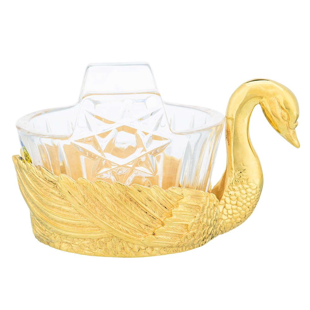 Икорница «Лебедь с хрусталем» - интернет магазин Русь Велика я 