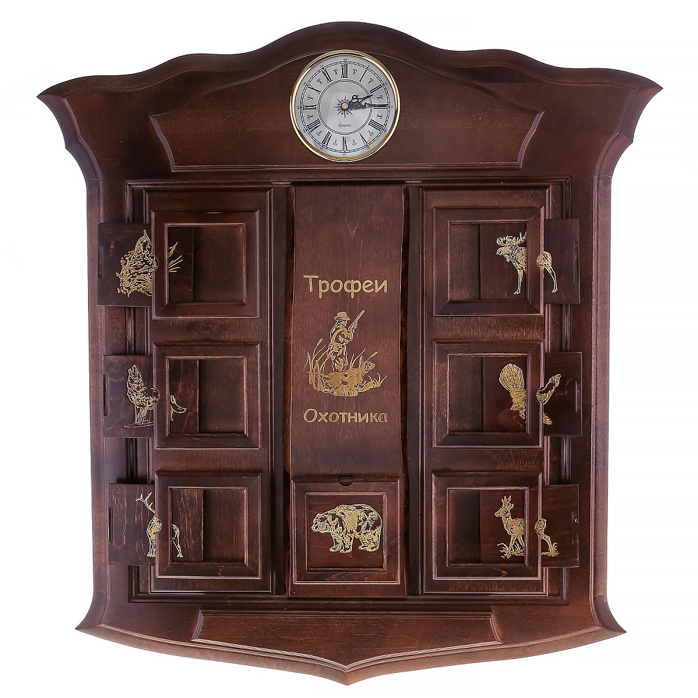 Настенное деревянное панно-щит «Трофеи охотника» - интернет магазин Русь Велика я фото 2