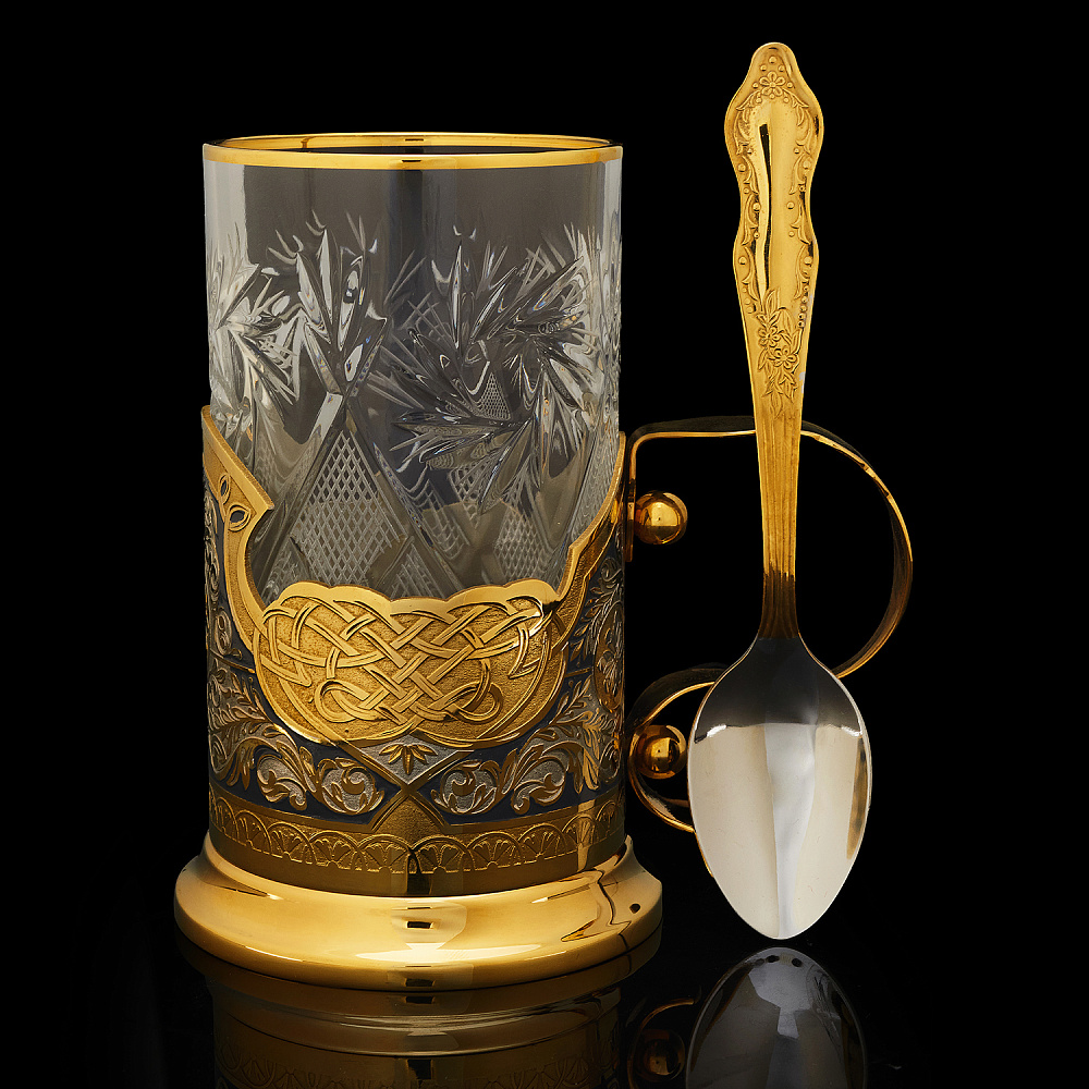 Подстаканник «Орнамент». Златоуст - интернет магазин Русь Велика я фото 1