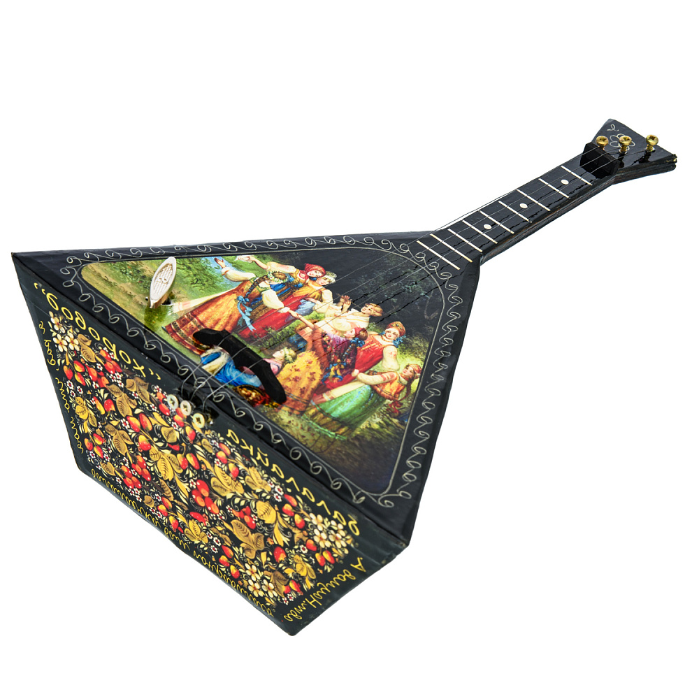 Балалайка сувенирная с росписью «Хоровод» - интернет магазин Русь Велика я фото 6