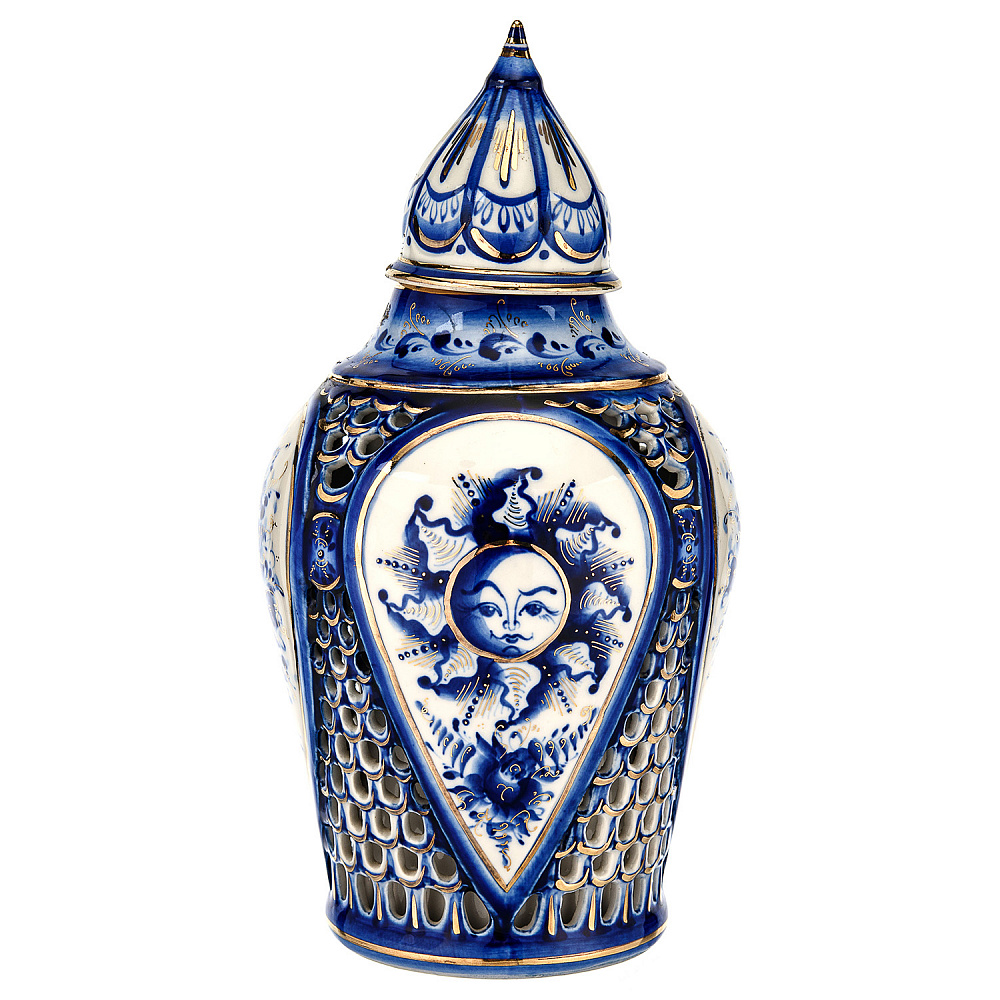 Штоф фарфоровый 500 мл «Богатырский». Гжель - интернет магазин Русь Велика я фото 2