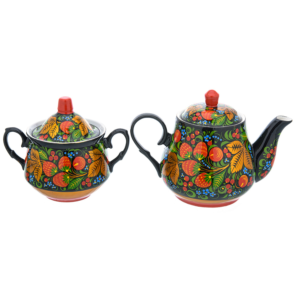 Самовар электрический 3 л «Клубника». Хохлома - интернет магазин Русь Велика я фото 8