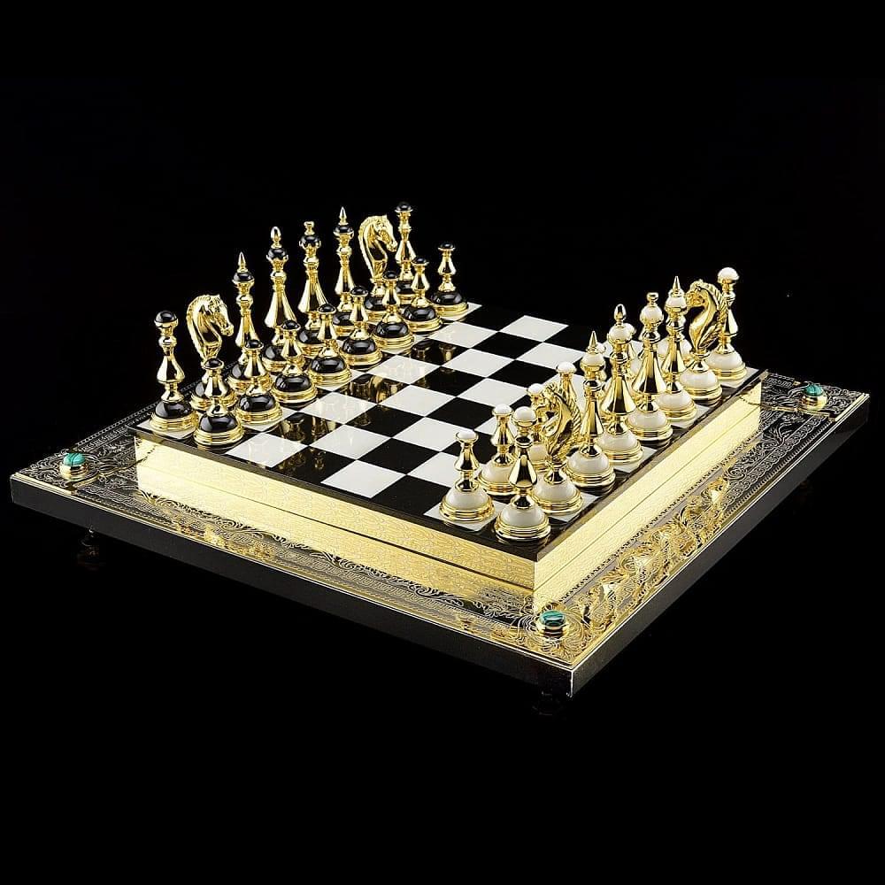 Шахматы из камня «Златоуст» эксклюзивные - интернет магазин Русь Велика я 