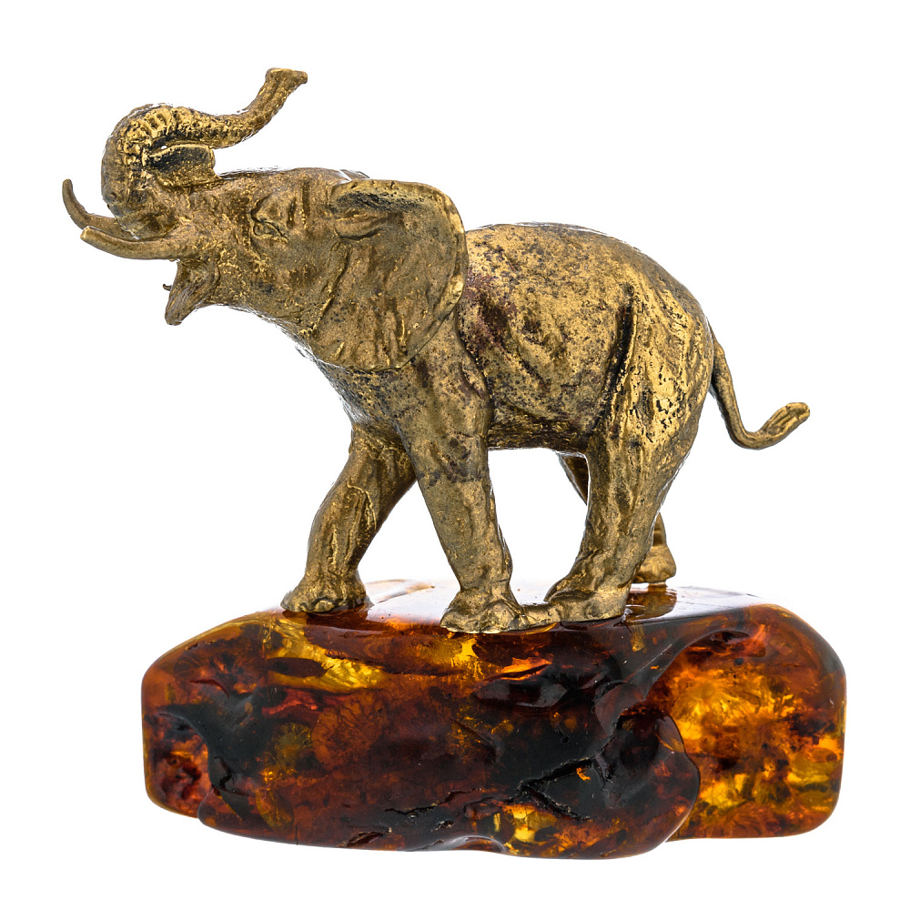 Статуэтка с янтарем «Слон удачи» - интернет магазин Русь Велика я фото 2