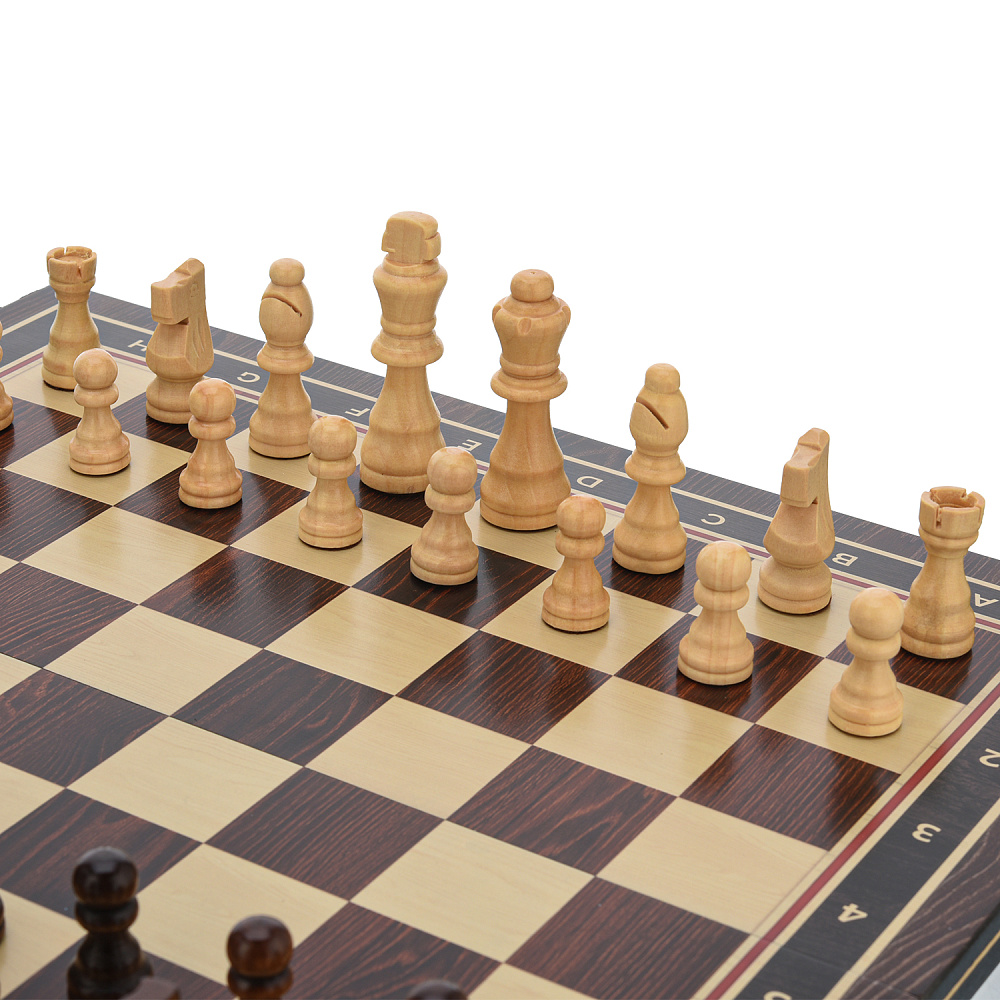 Шахматы-нарды-шашки деревянные «Фаби» 50х25 см - интернет магазин Русь Велика я фото 3