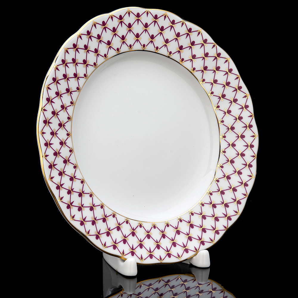 Тарелка мелкая «Сетка-Блюз». Форма Тюльпан. ИФЗ - интернет магазин Русь Велика я фото 2