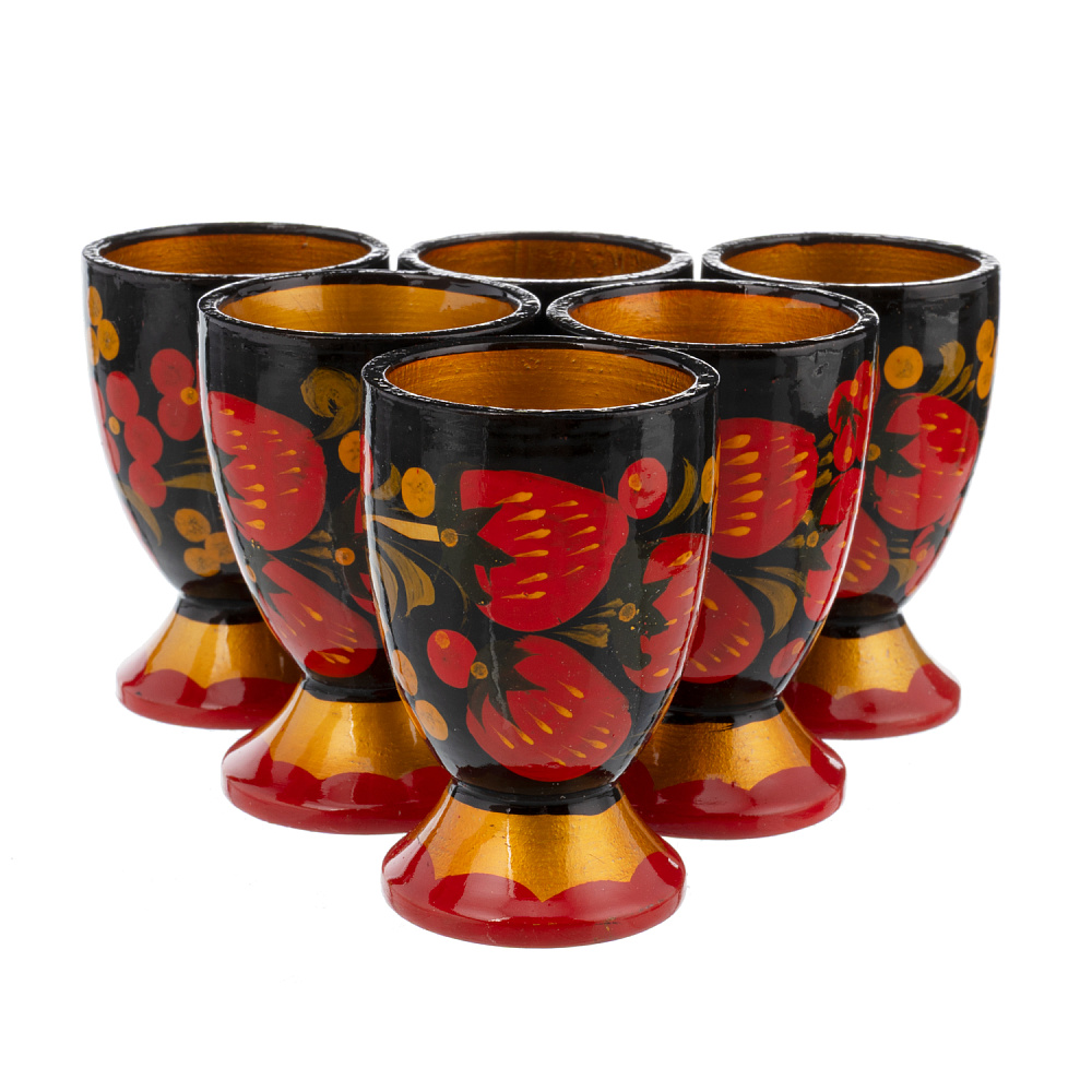 Питейный набор на 6 персон «Водочный». Хохлома - интернет магазин Русь Велика я фото 4