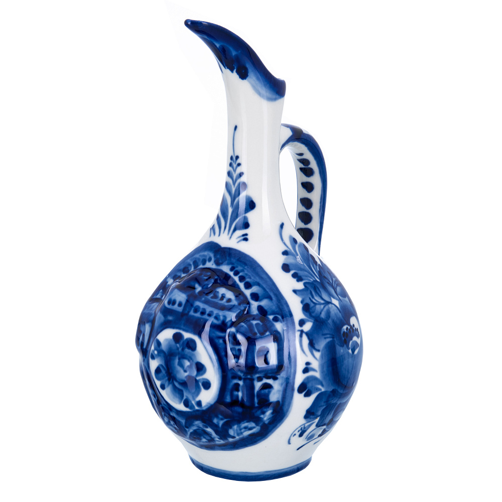 Кувшин с росписью. Гжель - интернет магазин Русь Велика я фото 2