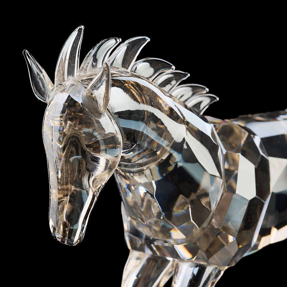 Символ 2026 года. Статуэтка из хрусталя «Лошадь». Asfour Crystal покрытие Aura - интернет магазин Русь Велика я фото 2