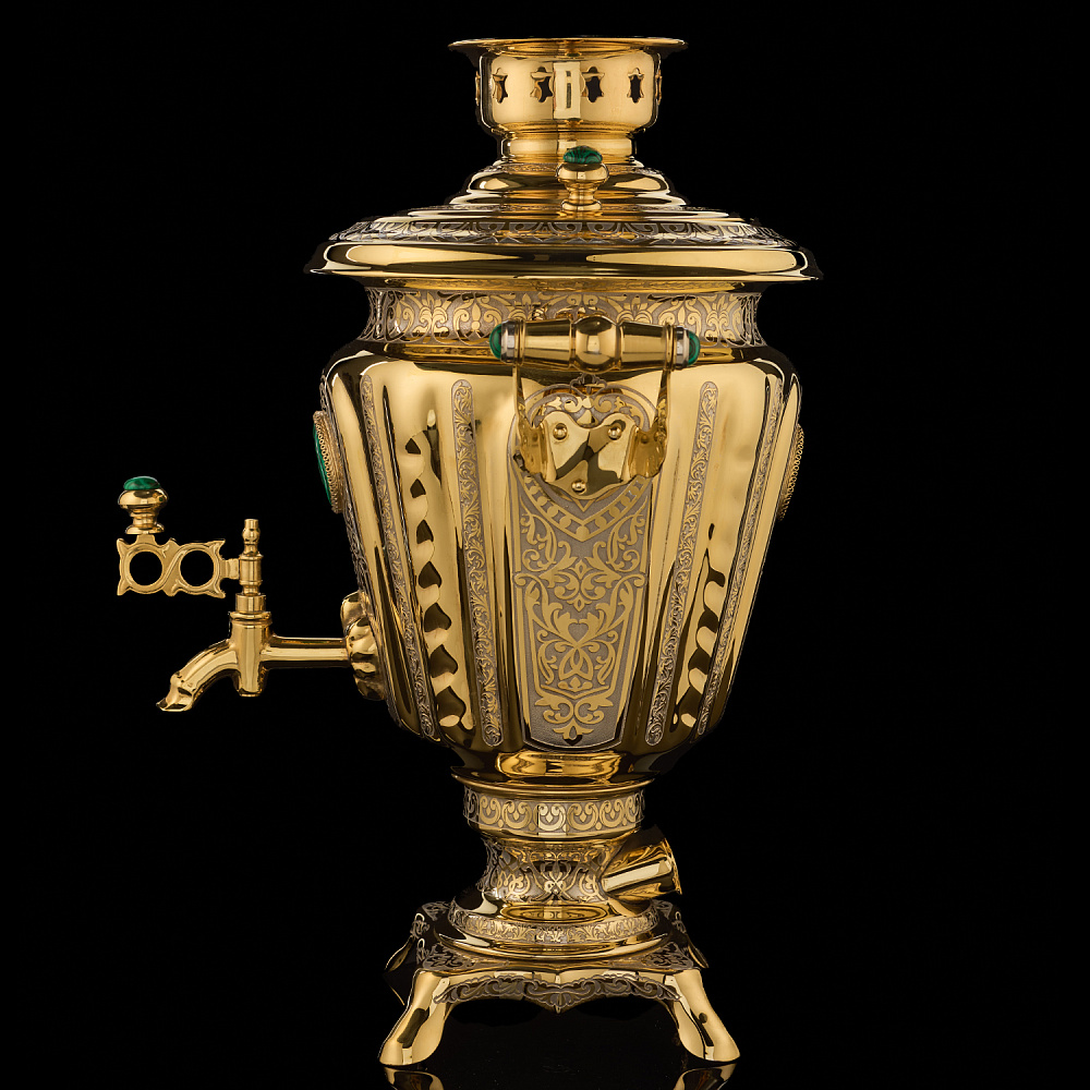 Самовар электрический 3 л «Малахит». Златоуст - интернет магазин Русь Велика я фото 2