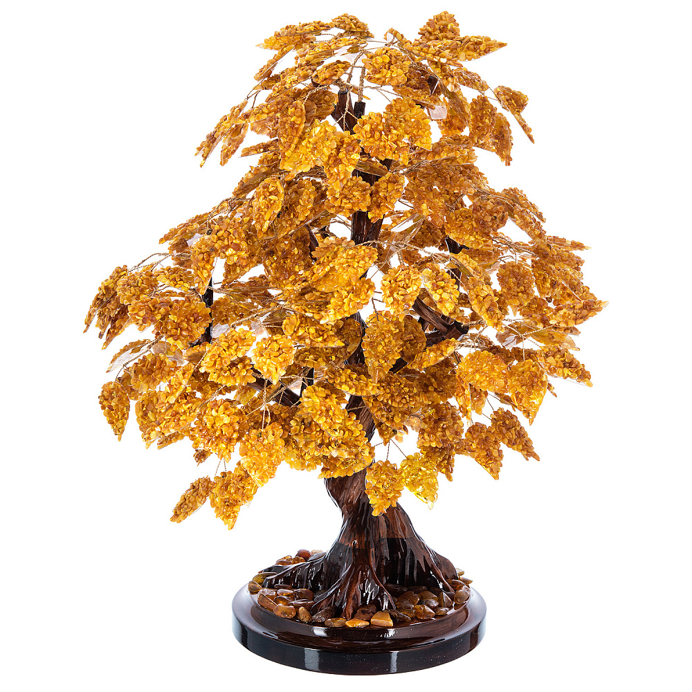 Денежное дерево из янтаря 342 листа - интернет магазин Русь Велика я фото 2