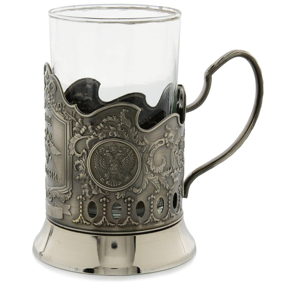 Подстаканник никелированный «МВД РФ» - интернет магазин Русь Велика я фото 1