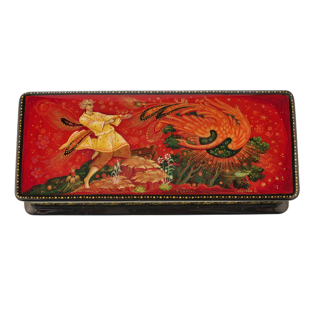 Шкатулка с художественной росписью «Жар-птица» - интернет магазин Русь Велика я 