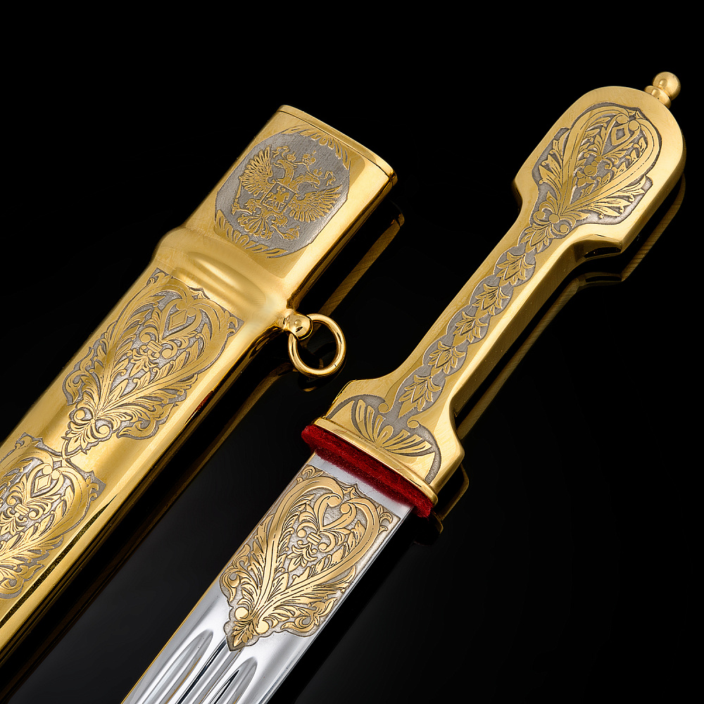 Кинжал сувенирный «Российский». Златоуст - интернет магазин Русь Велика я 