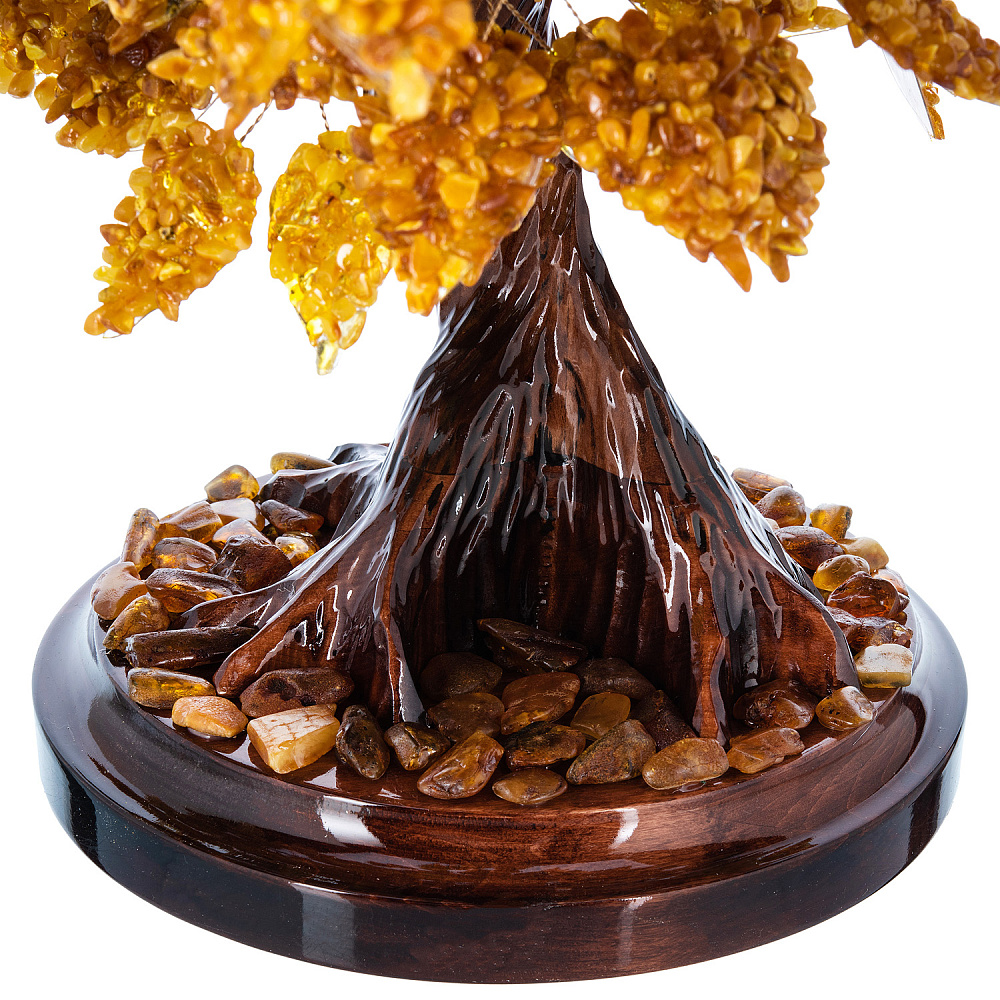 Денежное дерево из янтаря 342 листа - интернет магазин Русь Велика я фото 4