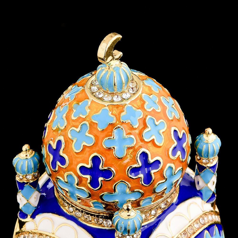 Шкатулка «Мечеть» с часами. Традиции Фаберже - интернет магазин Русь Велика я фото 6