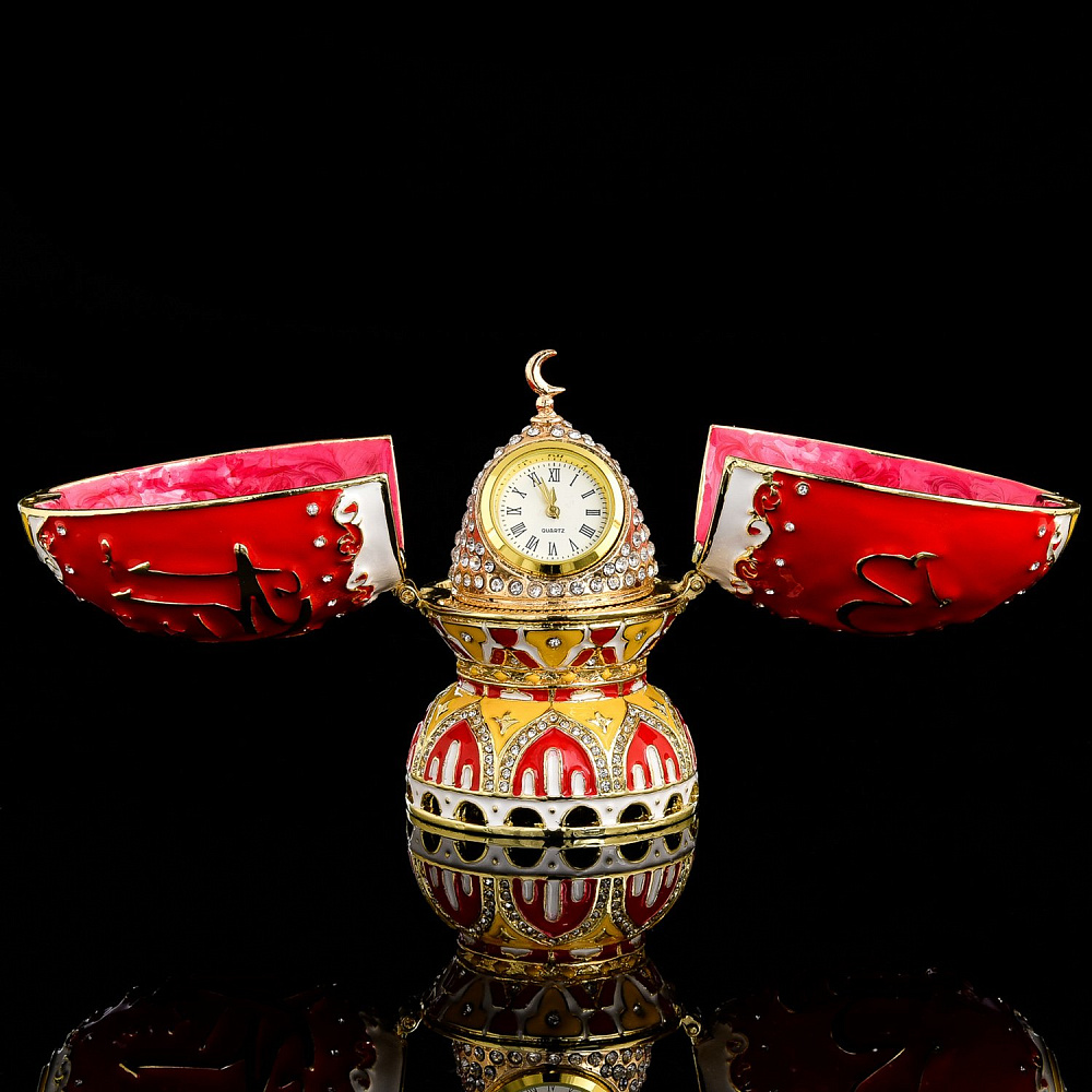 Шкатулка «Альхамдулиллах» с куполом. Традиции Фаберже - интернет магазин Русь Велика я фото 2