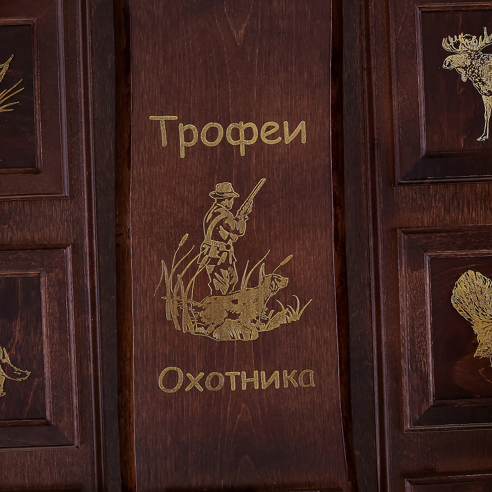 Настенное деревянное панно-щит «Трофеи охотника» - интернет магазин Русь Велика я фото 4
