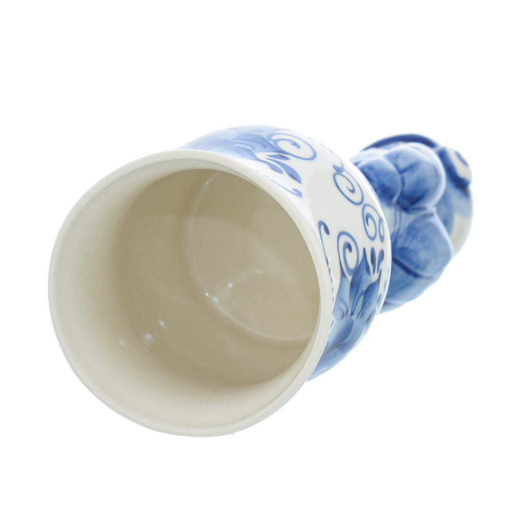 Стопка фарфоровая «Штрафная. Космонавт». Гжель - интернет магазин Русь Велика я фото 3