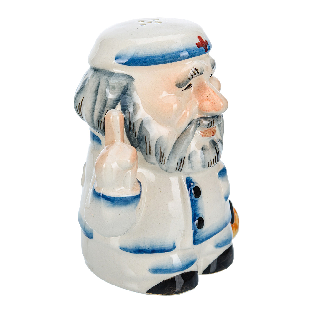 Керамическая солонка «Доктор» - интернет магазин Русь Велика я фото 2