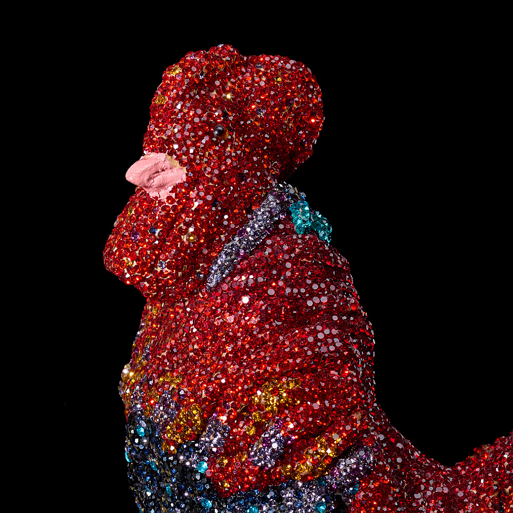 Статуэтка с хрустальными стразами «Петух» - интернет магазин Русь Велика я фото 4