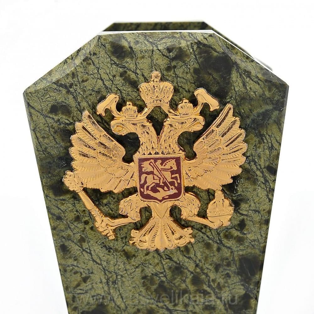 Настольный набор из змеевика с гербом РФ - интернет магазин Русь Велика я фото 2