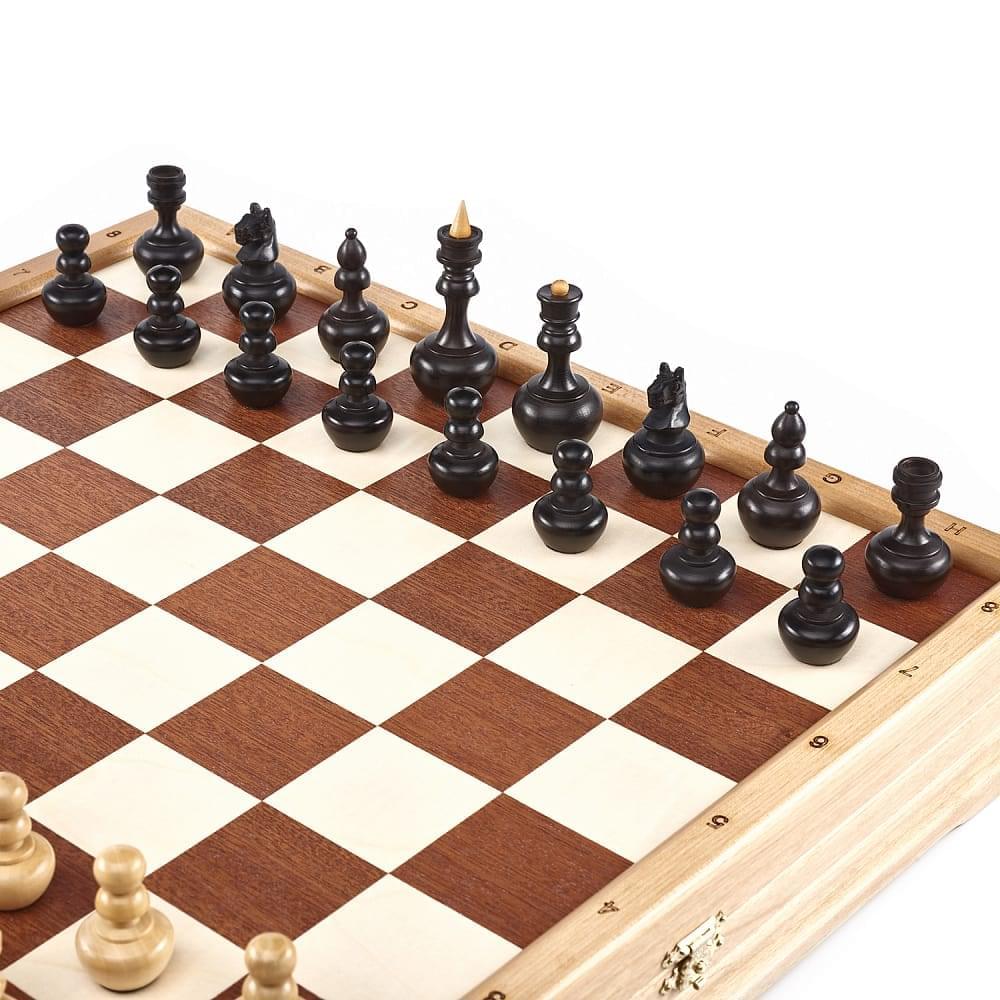 Шахматы деревянные с деревянными фигурами «Неваляшки Плюс» 37х37 см - интернет магазин Русь Велика я фото 1